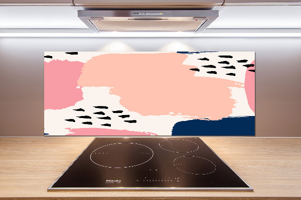 Pannello paraschizzi cucina con motivo astratto per protezione parete