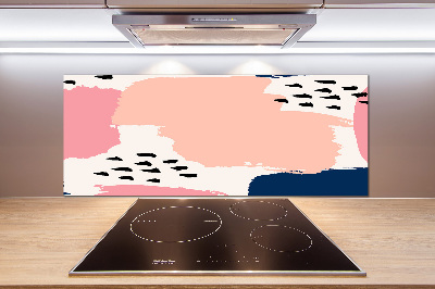 Pannello paraschizzi cucina con motivo astratto per protezione parete