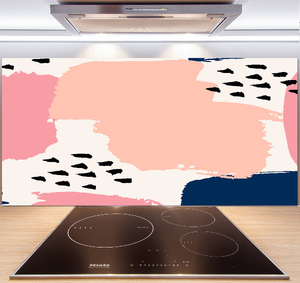 Pannello paraschizzi cucina con motivo astratto per protezione parete