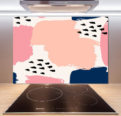 Pannello paraschizzi cucina con motivo astratto per protezione parete