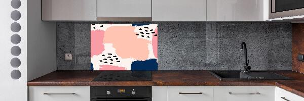 Pannello paraschizzi cucina con motivo astratto per protezione parete