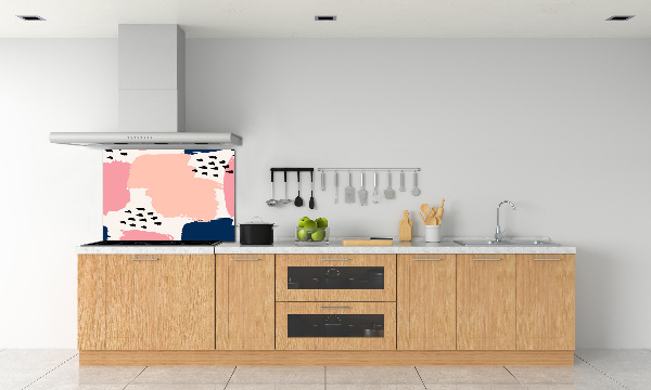 Pannello paraschizzi cucina con motivo astratto per protezione parete