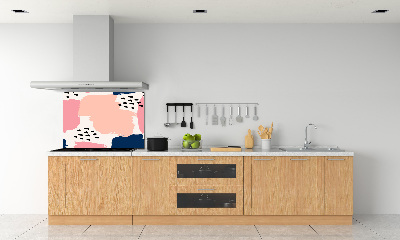 Pannello paraschizzi cucina con motivo astratto per protezione parete