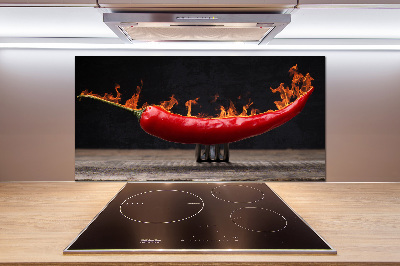 Pannello retrocucina con motivo peperoncino