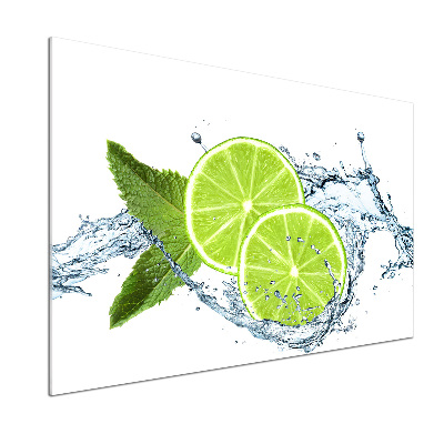 Pannello paraschizzi cucina con motivo lime