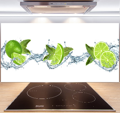 Pannello paraschizzi cucina con motivo lime