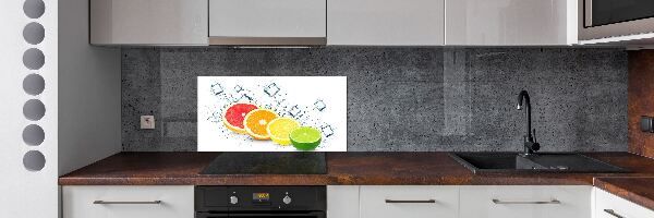 Rivestimento parete cucina con motivo agrumi