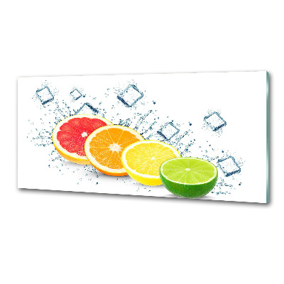 Rivestimento parete cucina con motivo agrumi