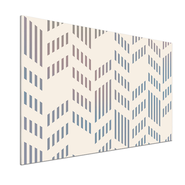 Rivestimento parete cucina con motivo geometrico