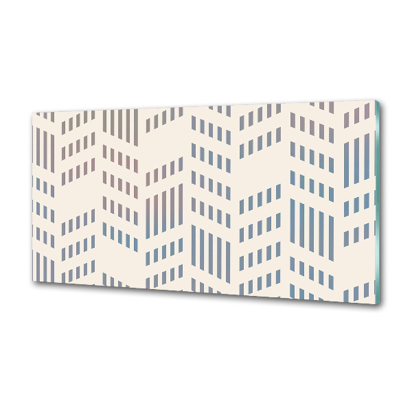 Rivestimento parete cucina con motivo geometrico