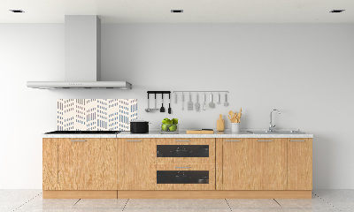 Rivestimento parete cucina con motivo geometrico