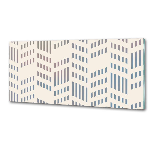 Rivestimento parete cucina con motivo geometrico