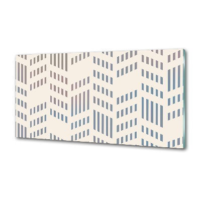 Rivestimento parete cucina con motivo geometrico