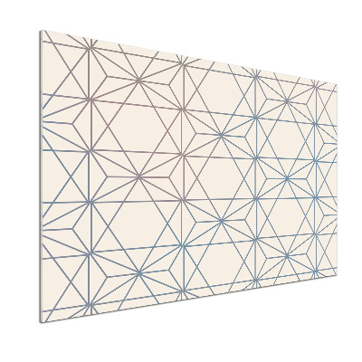 Pannello retrocucina con motivo geometrico come sfondo