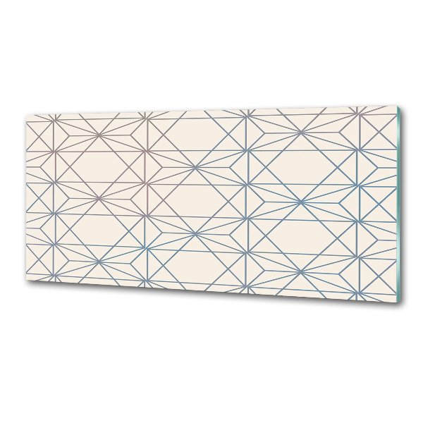 Pannello retrocucina con motivo geometrico come sfondo