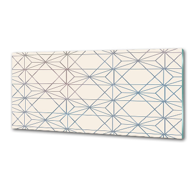 Pannello retrocucina con motivo geometrico come sfondo