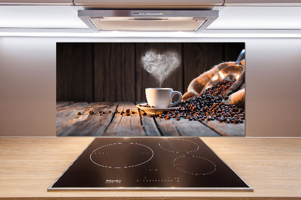 Pannello paraschizzi cucina con stampa di una tazza di caffè