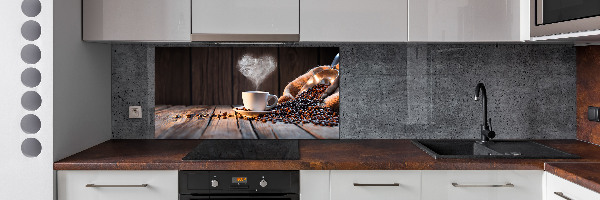 Pannello paraschizzi cucina con stampa di una tazza di caffè