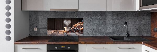 Pannello paraschizzi cucina con stampa di una tazza di caffè