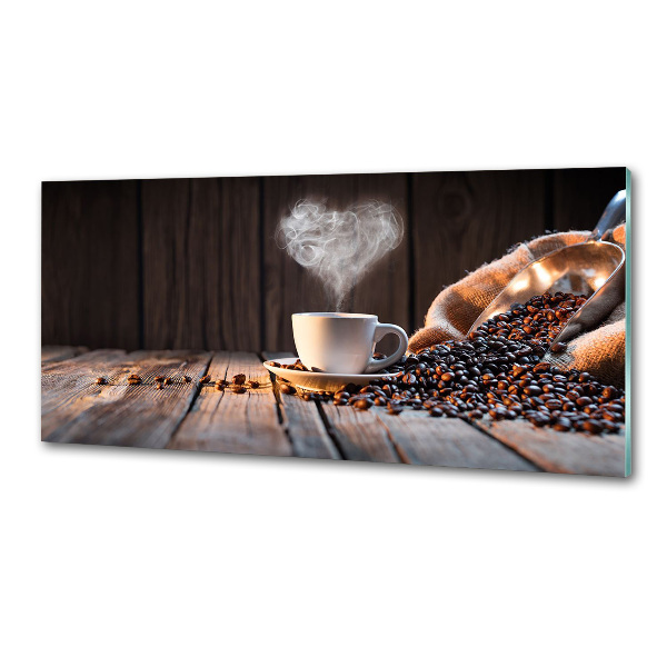 Pannello paraschizzi cucina con stampa di una tazza di caffè