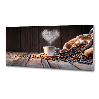 Pannello paraschizzi cucina con stampa di una tazza di caffè