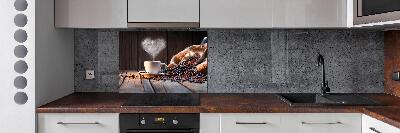 Pannello paraschizzi cucina con stampa di una tazza di caffè