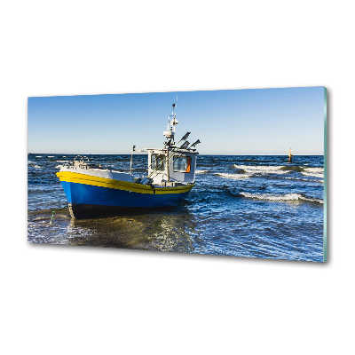 Rivestimento parete cucina con motivo marino