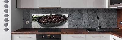 Rivestimento parete cucina con motivo a riso selvatico