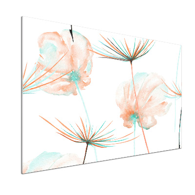 Rivestimento parete cucina con motivo a dente di leone