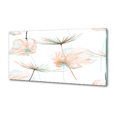 Rivestimento parete cucina con motivo a dente di leone