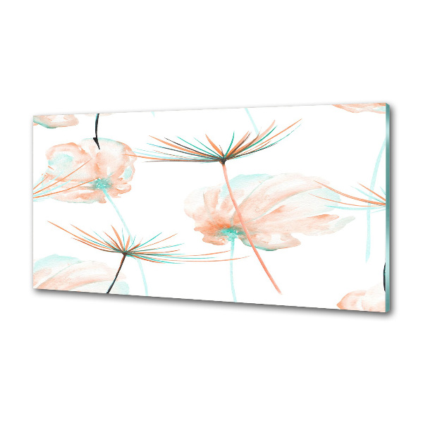 Rivestimento parete cucina con motivo a dente di leone