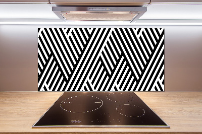 Rivestimento parete cucina con motivo geometrico