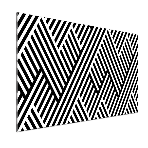 Rivestimento parete cucina con motivo geometrico