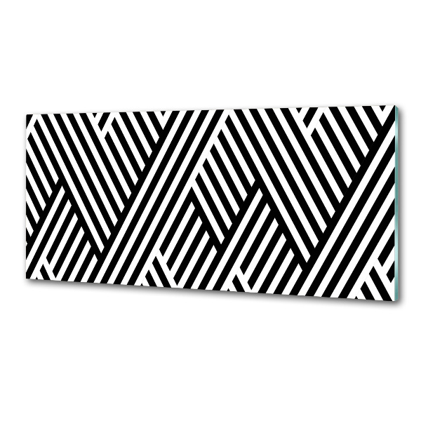 Rivestimento parete cucina con motivo geometrico