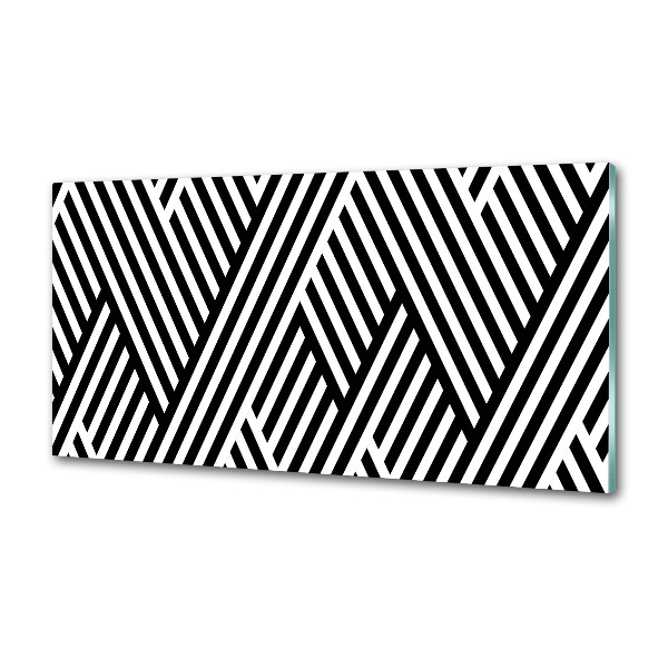 Rivestimento parete cucina con motivo geometrico