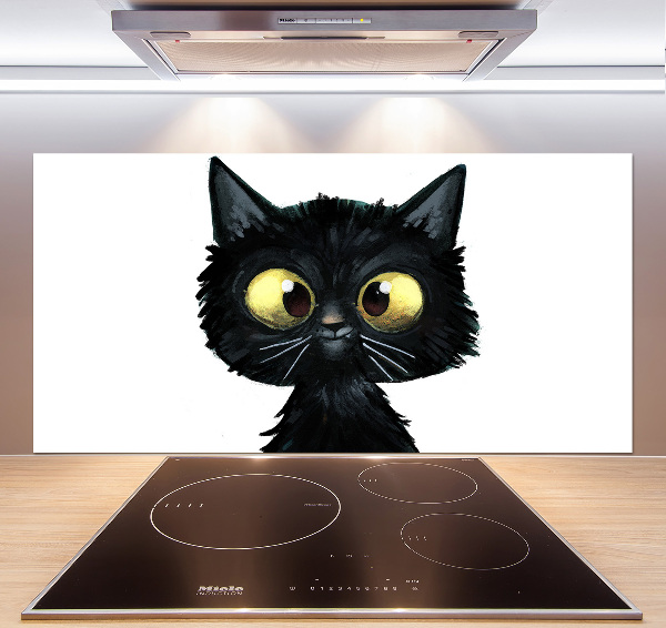 Pannello retrocucina con illustrazione di un gatto