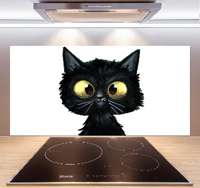 Pannello retrocucina con illustrazione di un gatto