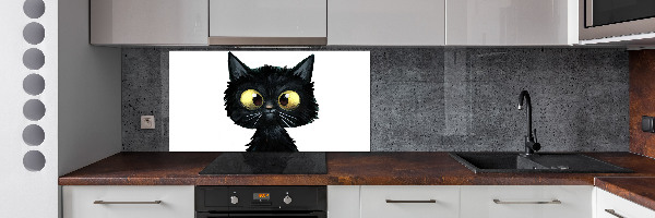 Pannello retrocucina con illustrazione di un gatto