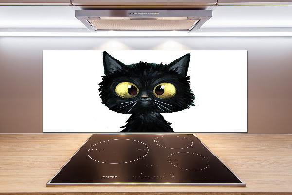 Pannello retrocucina con illustrazione di un gatto