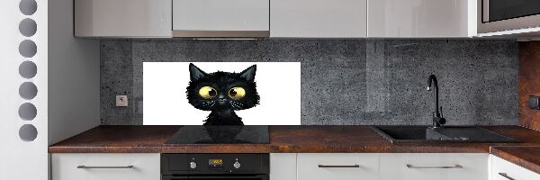 Pannello retrocucina con illustrazione di un gatto