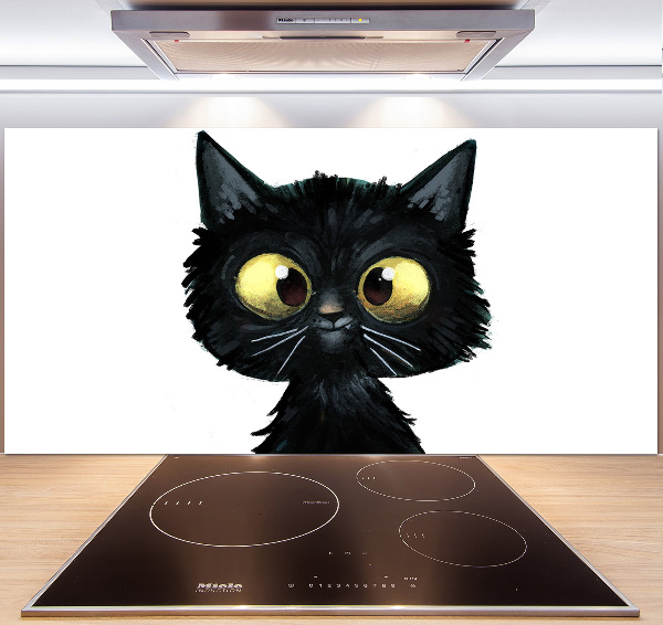 Pannello retrocucina con illustrazione di un gatto