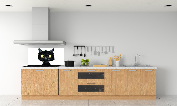 Pannello retrocucina con illustrazione di un gatto