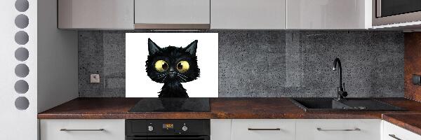Pannello retrocucina con illustrazione di un gatto