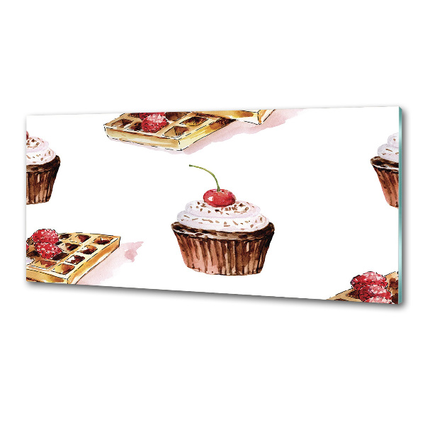 Pannello retrocucina con motivo Dessert