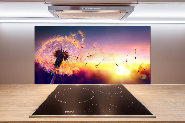 Pannello retrocucina con motivo a dente di leone