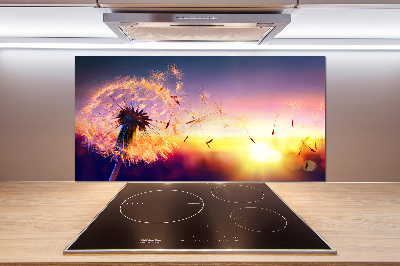 Pannello retrocucina con motivo a dente di leone