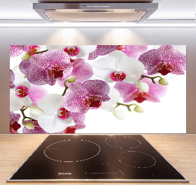 Pannello paraschizzi cucina con motivo orchidea
