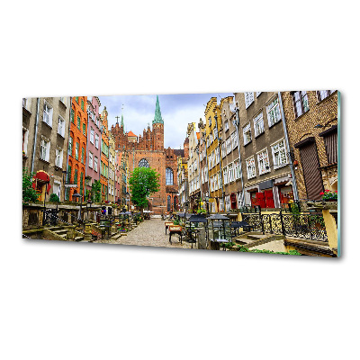 Rivestimento parete cucina con motivo ispirato a Danzica, Polonia