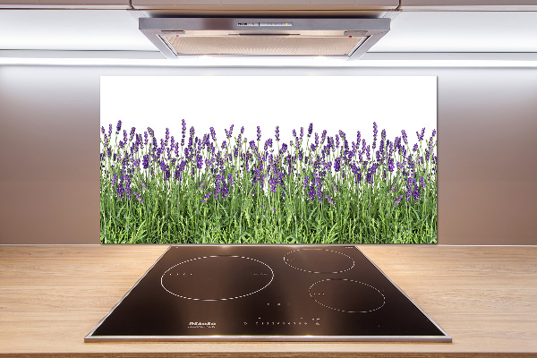 Pannello retrocucina con motivo di fiori di lavanda