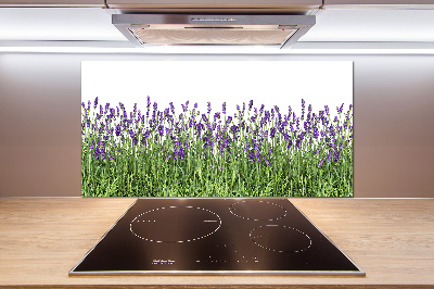 Pannello retrocucina con motivo di fiori di lavanda